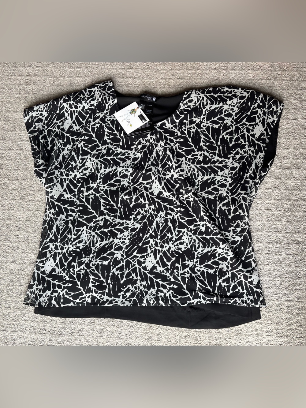 Antthony Abstract Print Blouse - XL